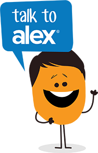 talk to Alex smiley face