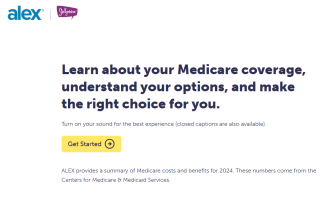 alex home page screenshot
